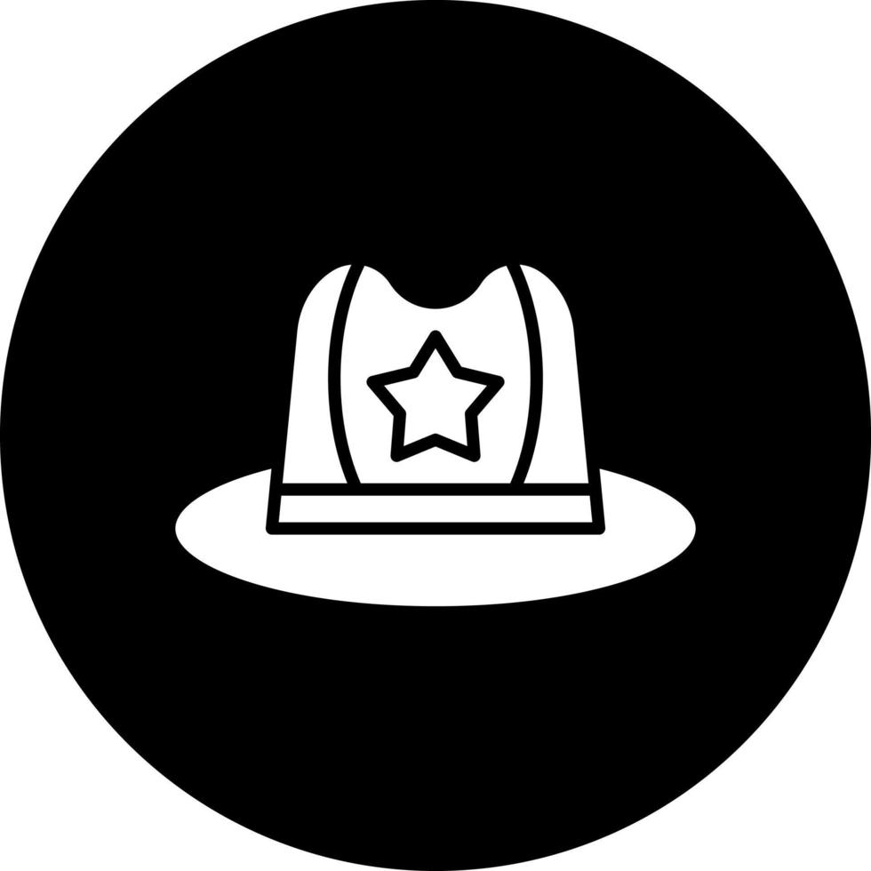sombrero vector icono estilo