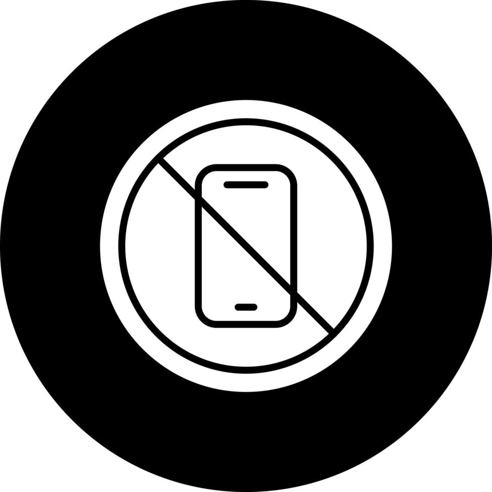 No Phone Vector Icon Style