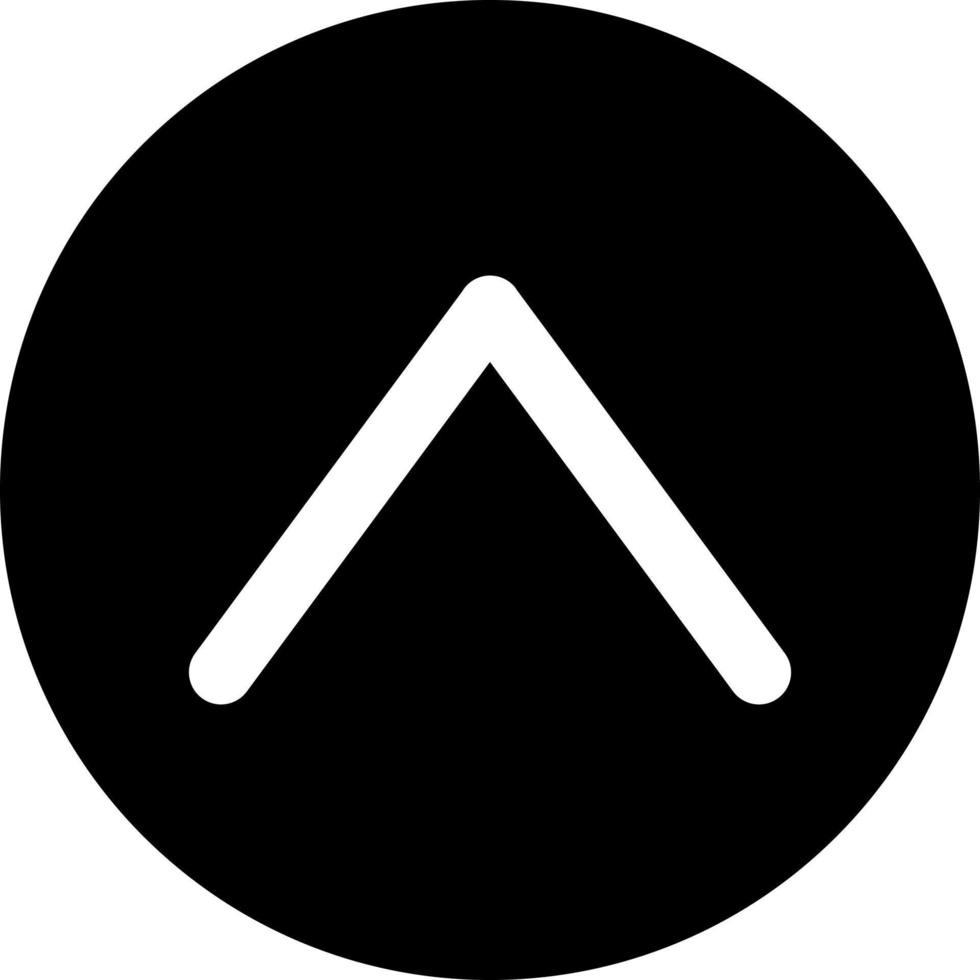 Up Chevron Vector Icon Style
