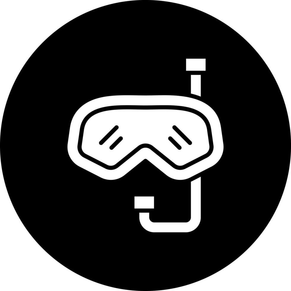 Diving Mask Vector Icon Style