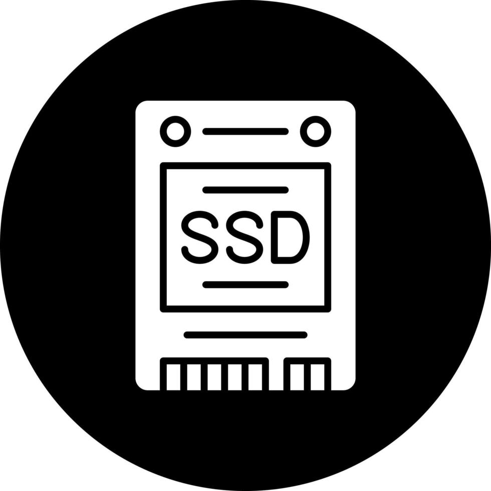 ssd vector icono estilo