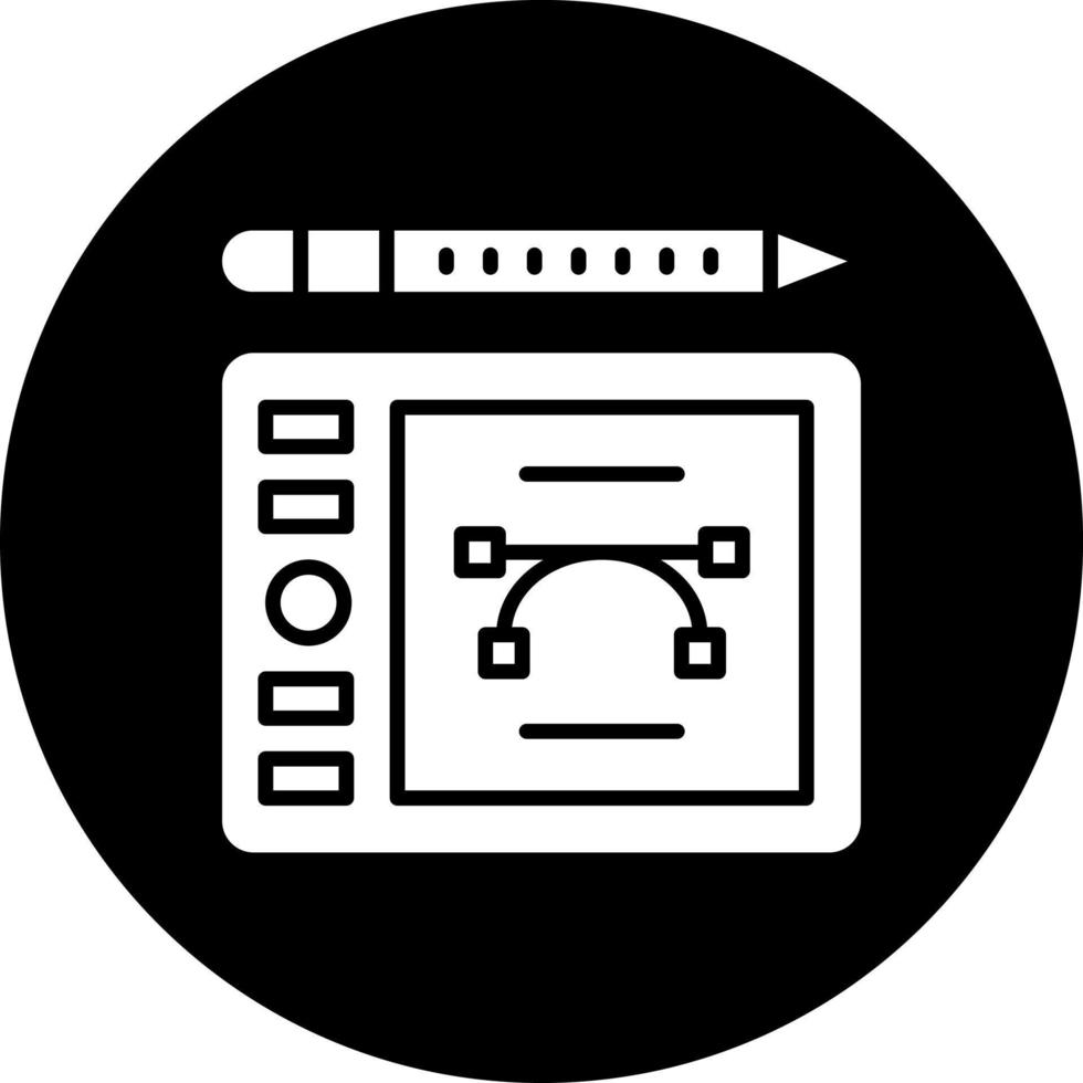 Drawing Tablet Vector Icon Style