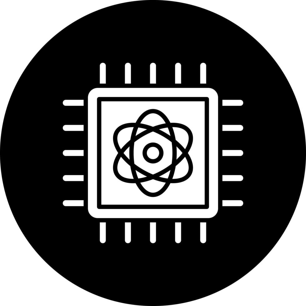 Quantum Computing Vector Icon Style