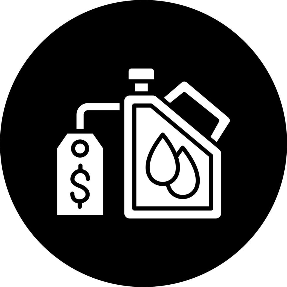 Oil Price Vector Icon Style