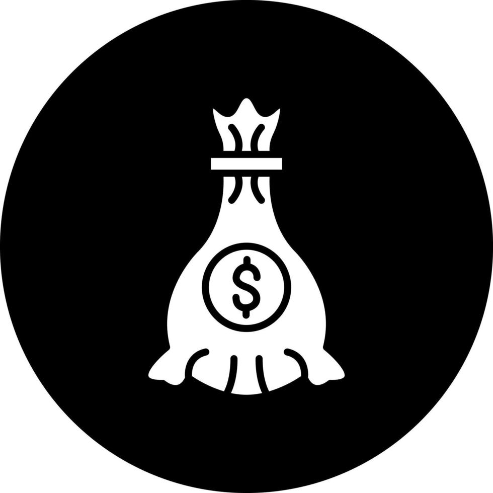 Money Bag Vector Icon Style