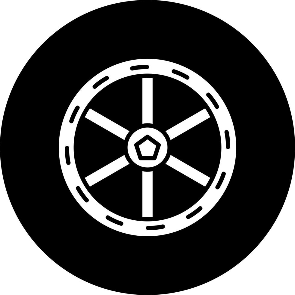 Wooden Wheel Vector Icon Style