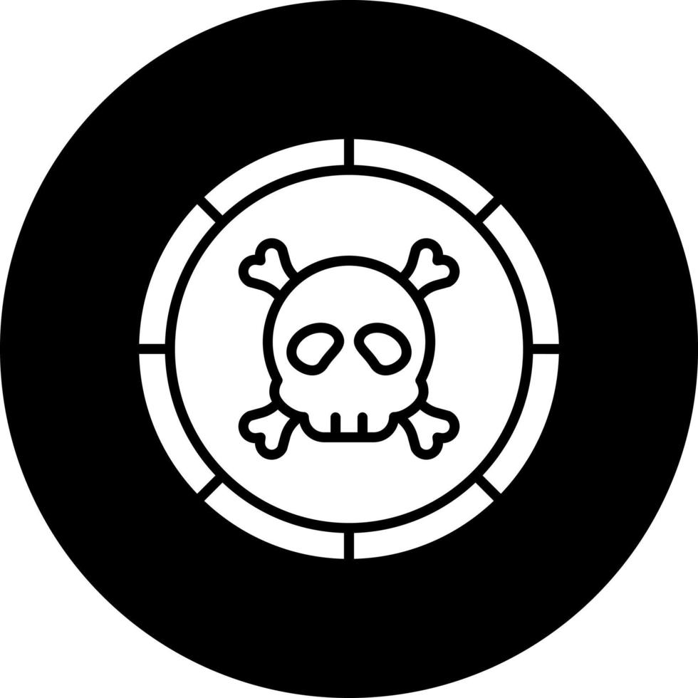 pirata moneda vector icono estilo