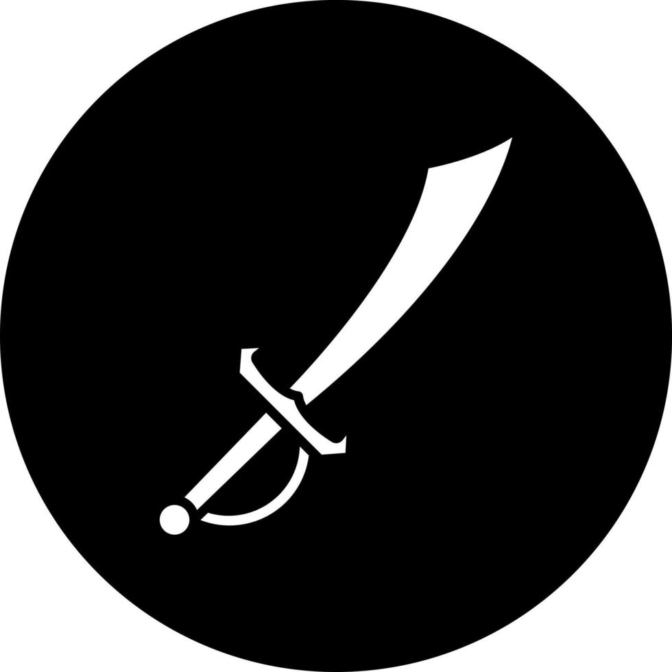 pirata cuchillo vector icono estilo