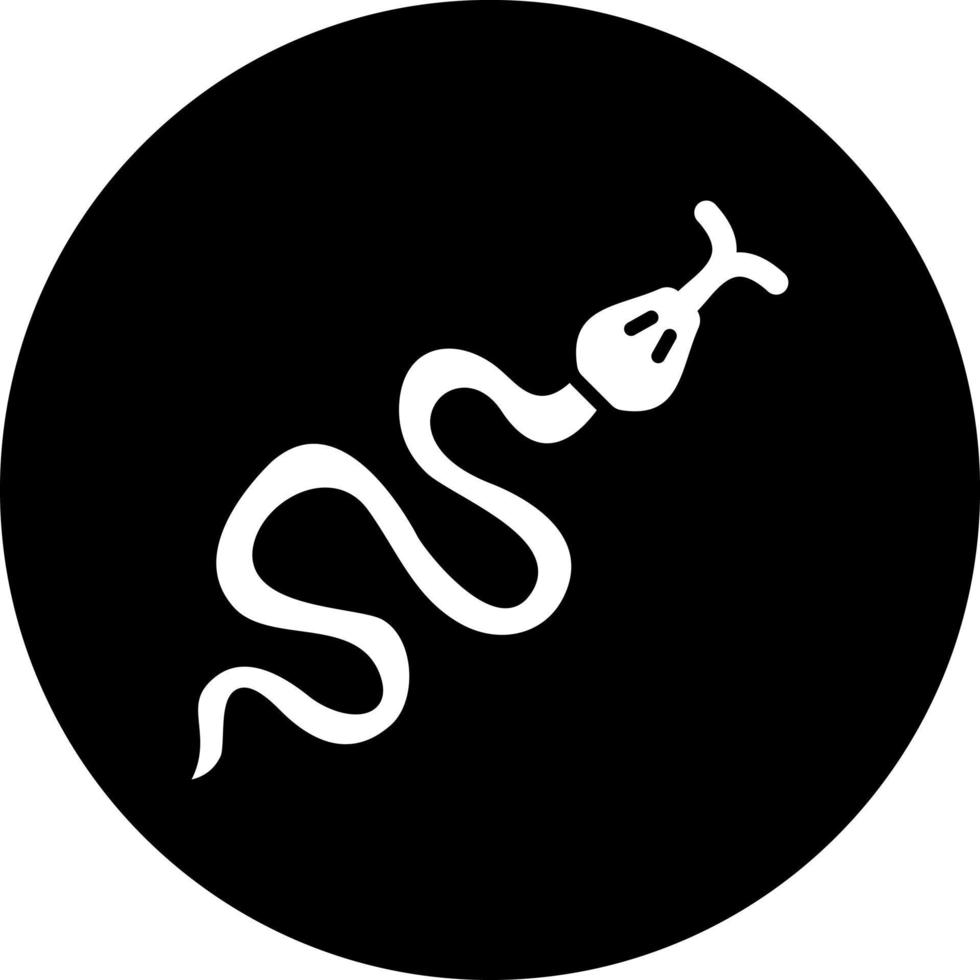 serpiente vector icono estilo