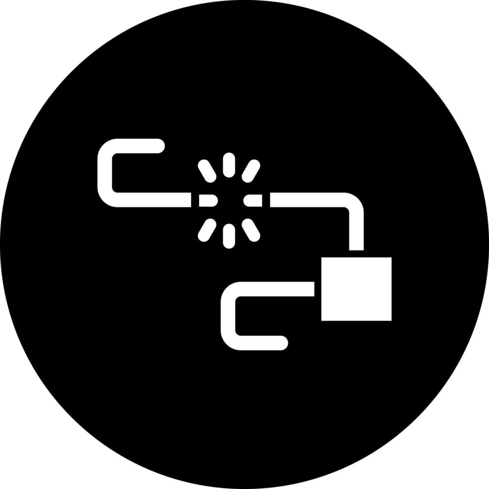 Broken Cable Vector Icon Style