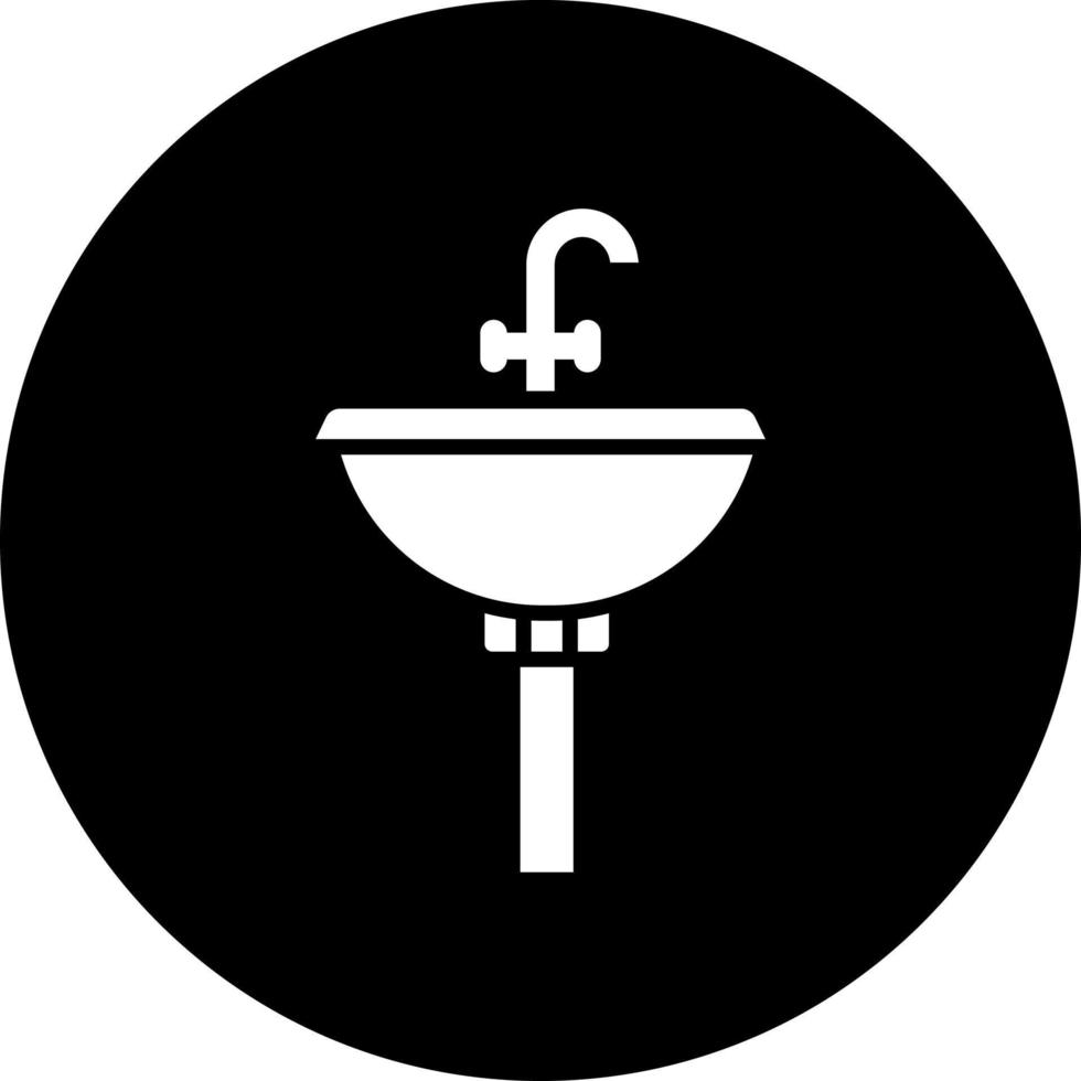 pelo lavar lavabo vector icono estilo