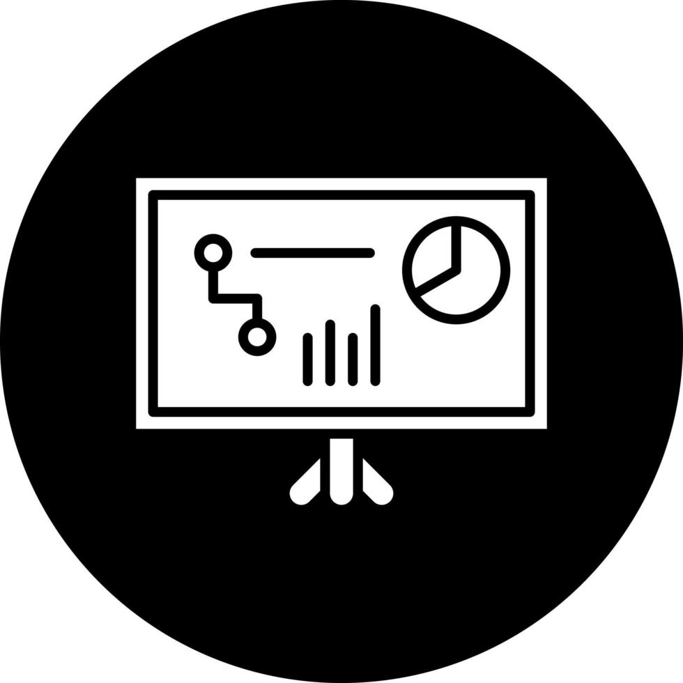 Statistics Presentation Vector Icon Style