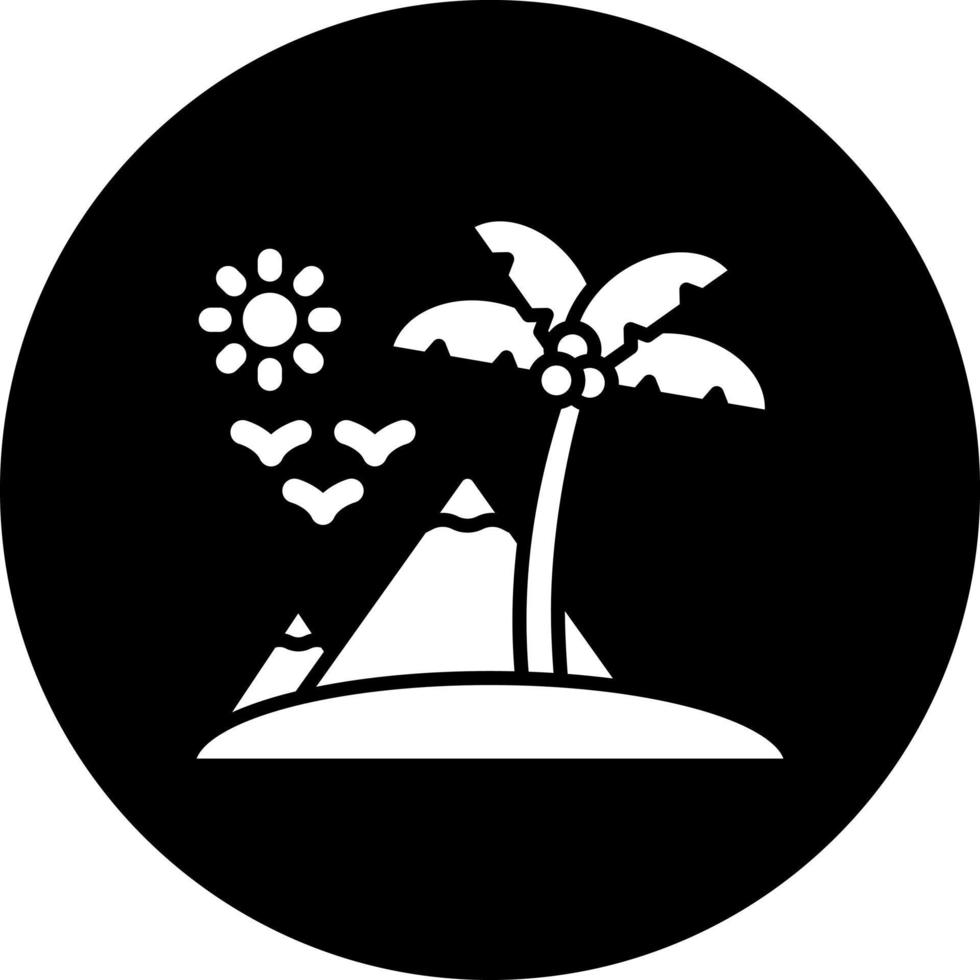 isla vector icono estilo