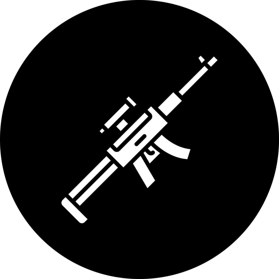 Sniper Rifle Vector Icon Style