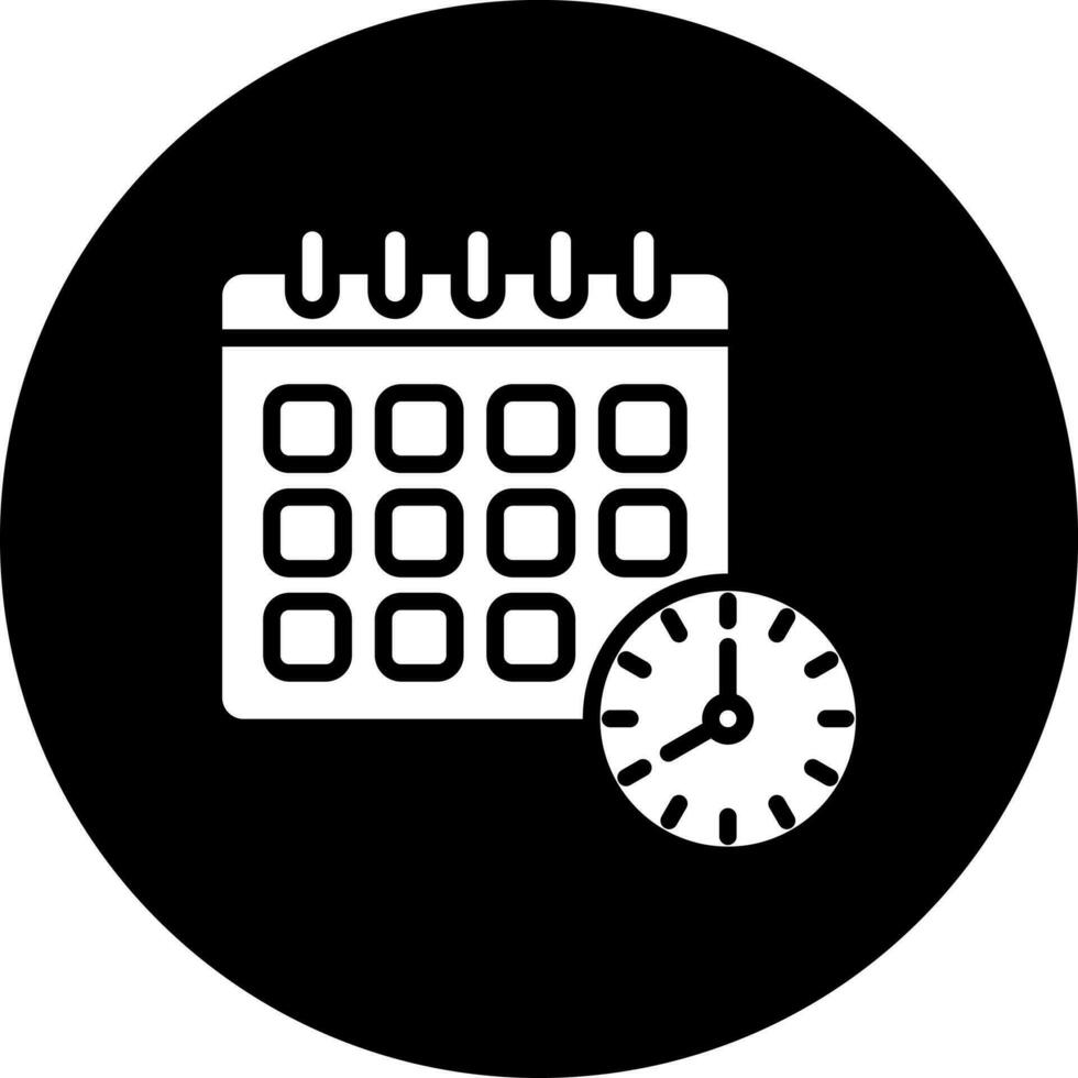 horario vector icono estilo