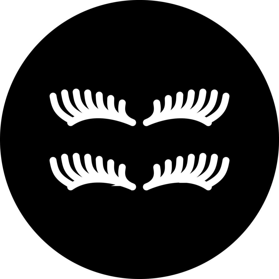 Eyelash Vector Icon Style