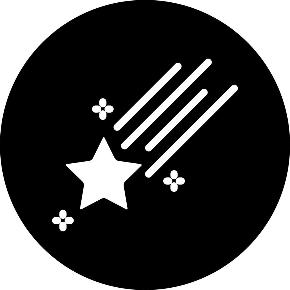 Falling Star Vector Icon Style