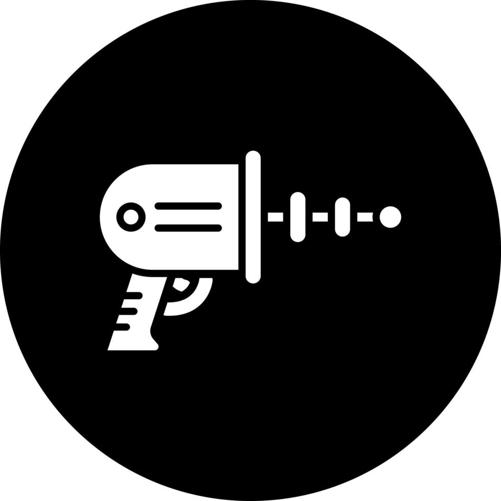 espacio pistola vector icono estilo