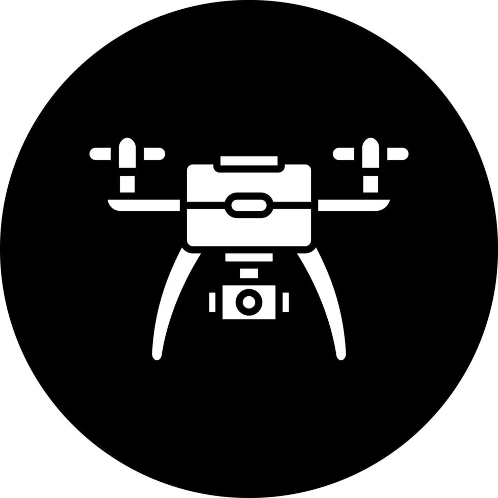 Camera Drone Vector Icon Style