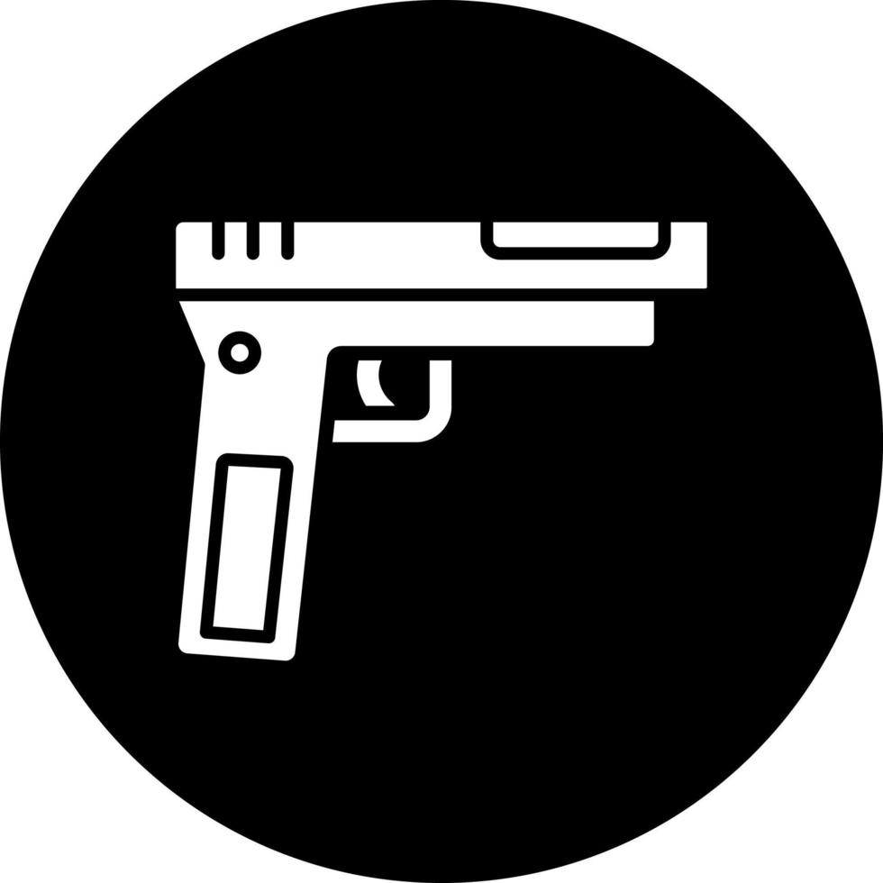 Ejército pistola vector icono estilo