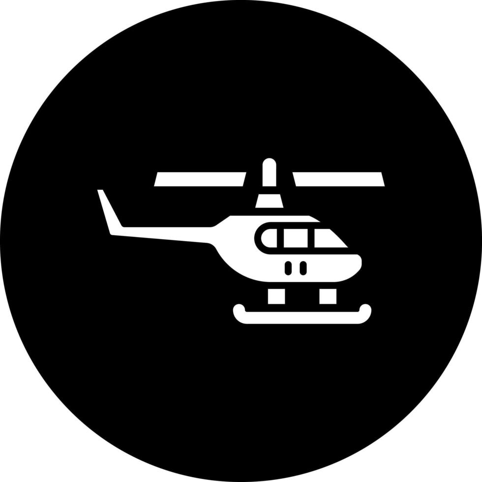 Army Helicopter Vector Icon Style