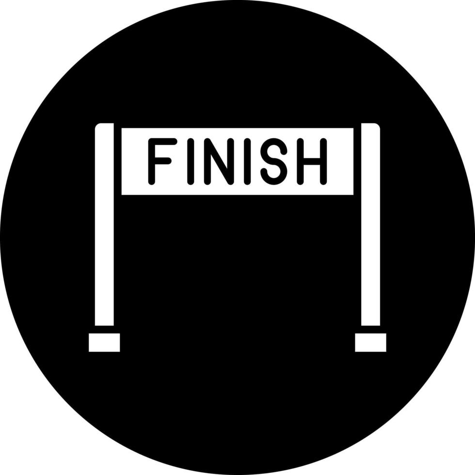 Finish Line Vector Icon Style
