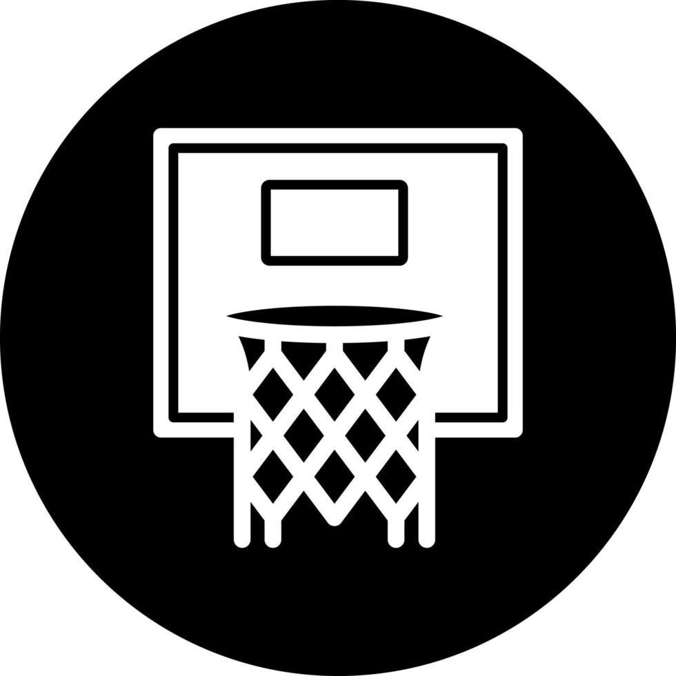 baloncesto aro vector icono estilo