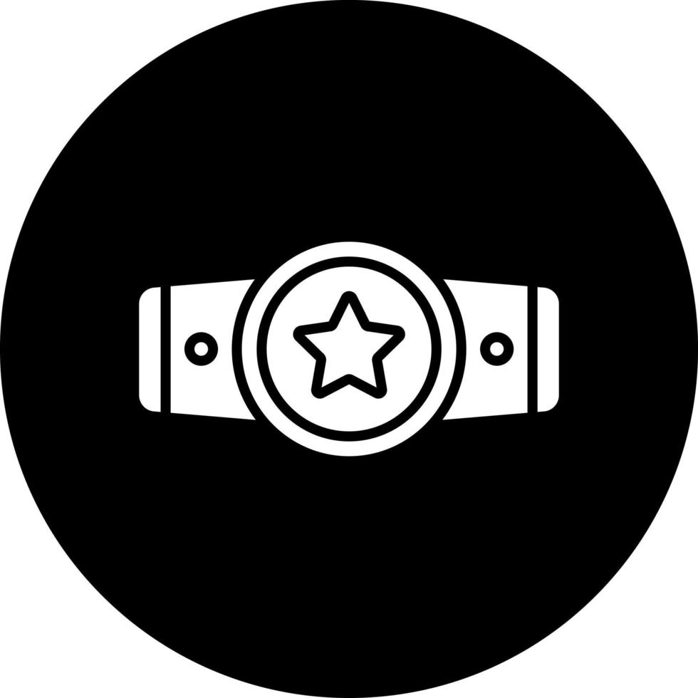 Champion Belt Vector Icon Style