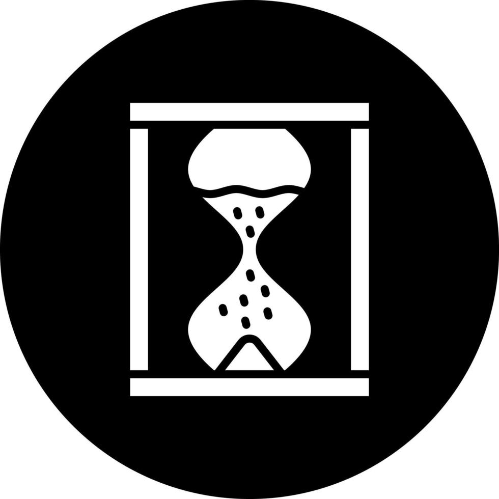 Sand Clock Vector Icon Style