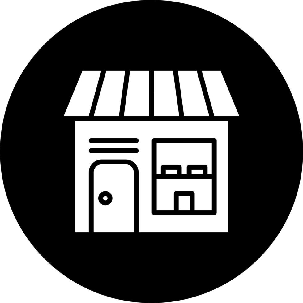 tienda vector icono estilo