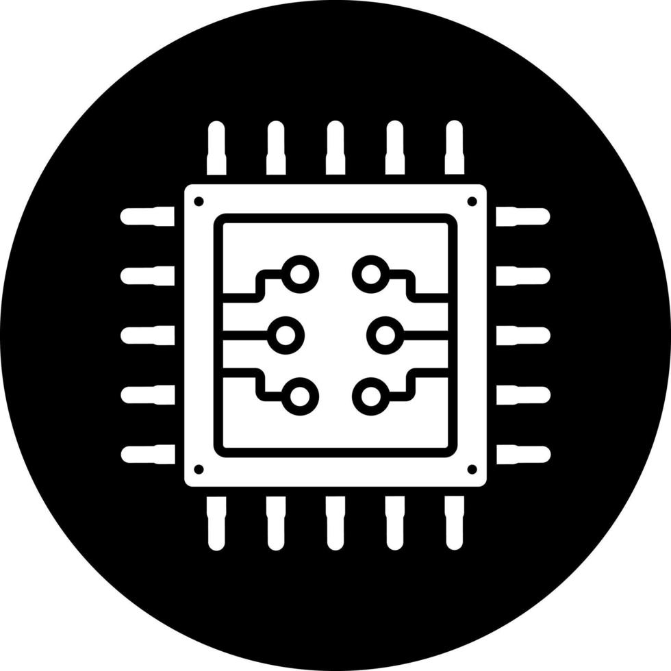 UPC procesador vector icono estilo