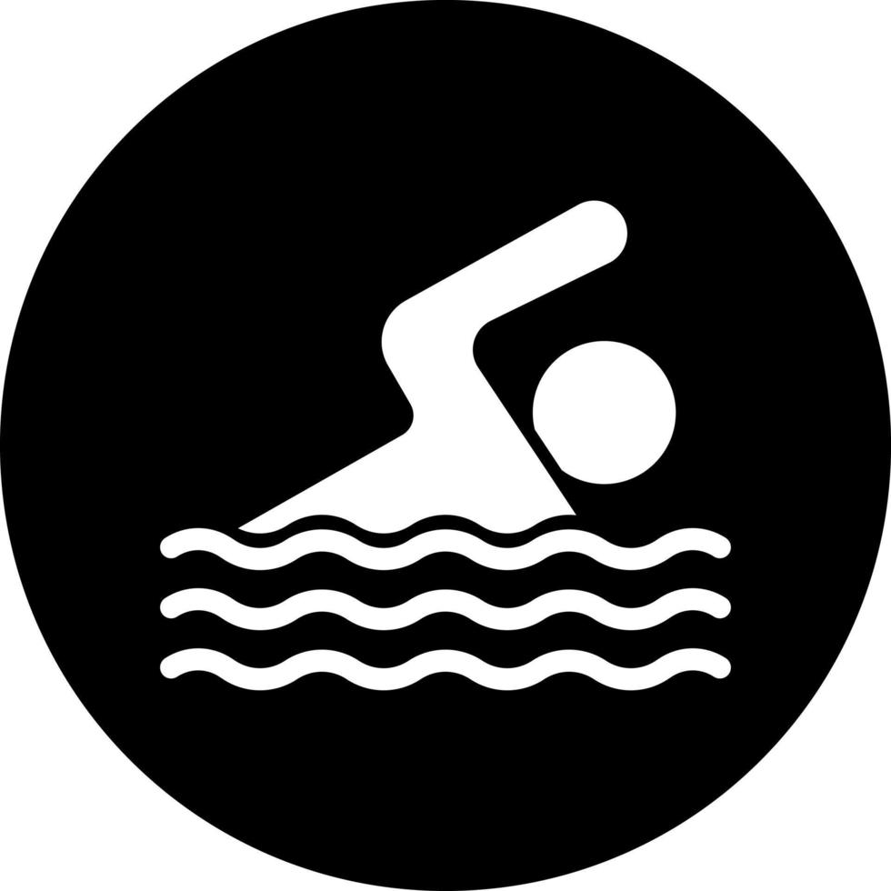 Swimming Vector Icon Style