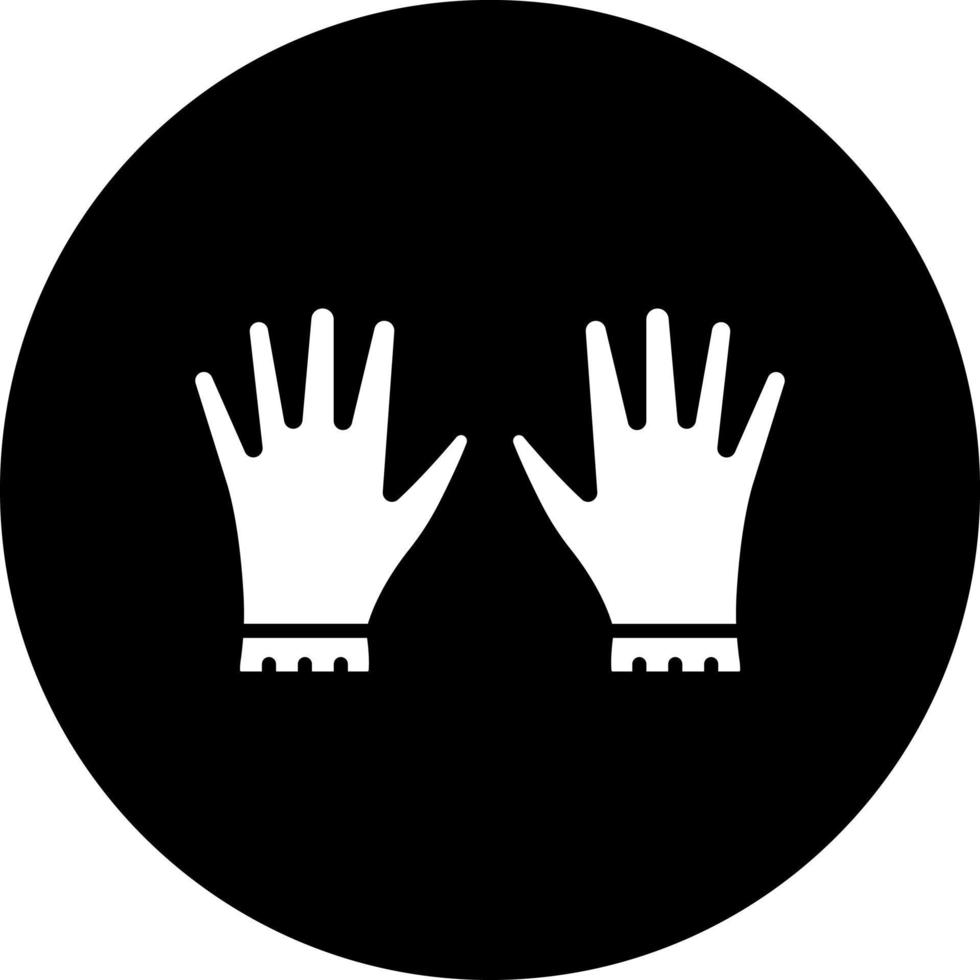 Hand Gloves Vector Icon Style