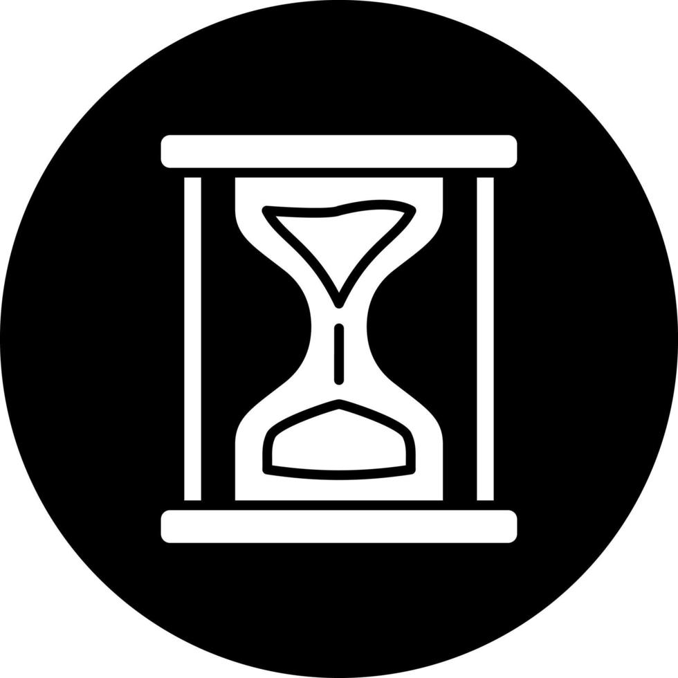 Sand Clock Vector Icon Style