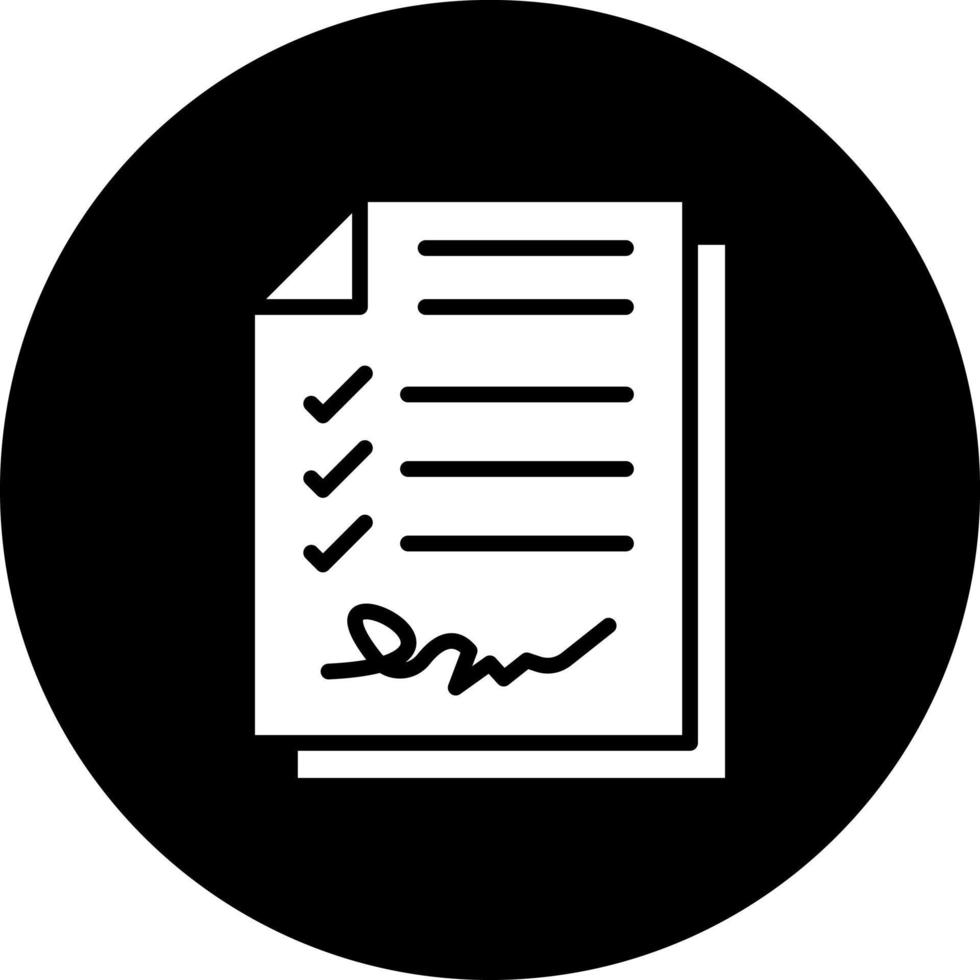 Contract Vector Icon Style