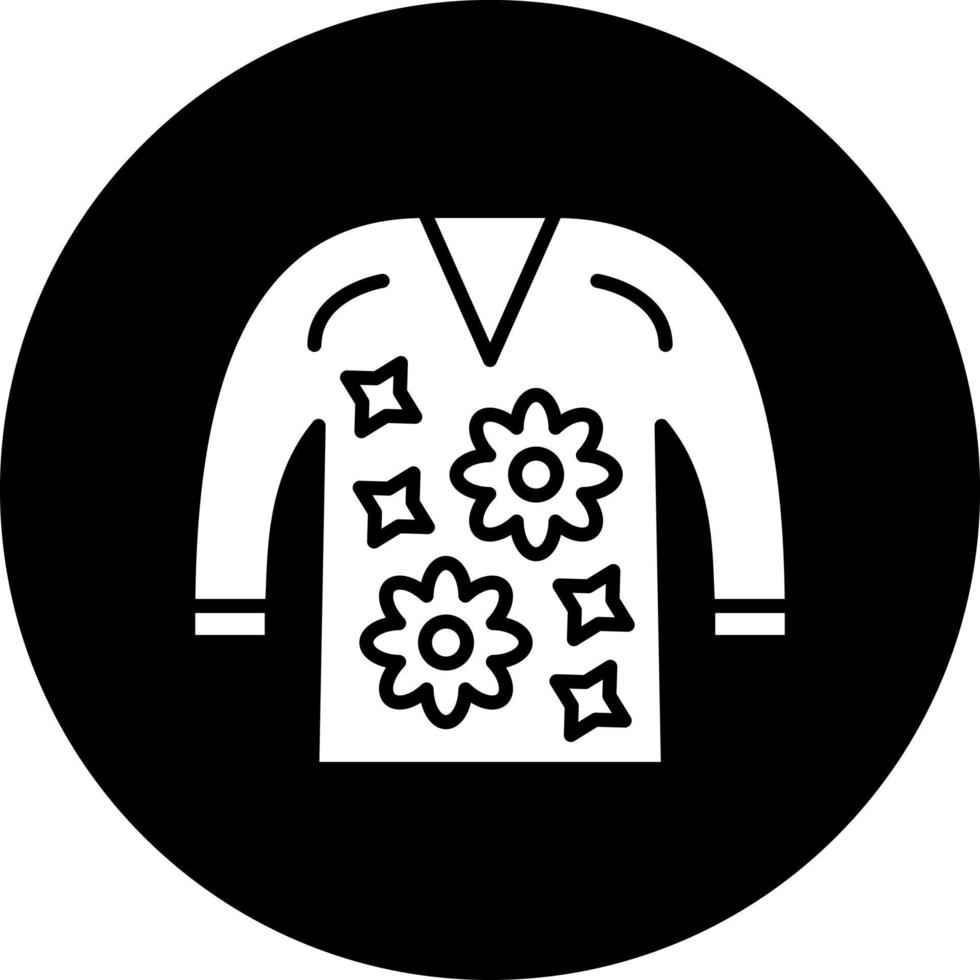 suéter vector icono estilo
