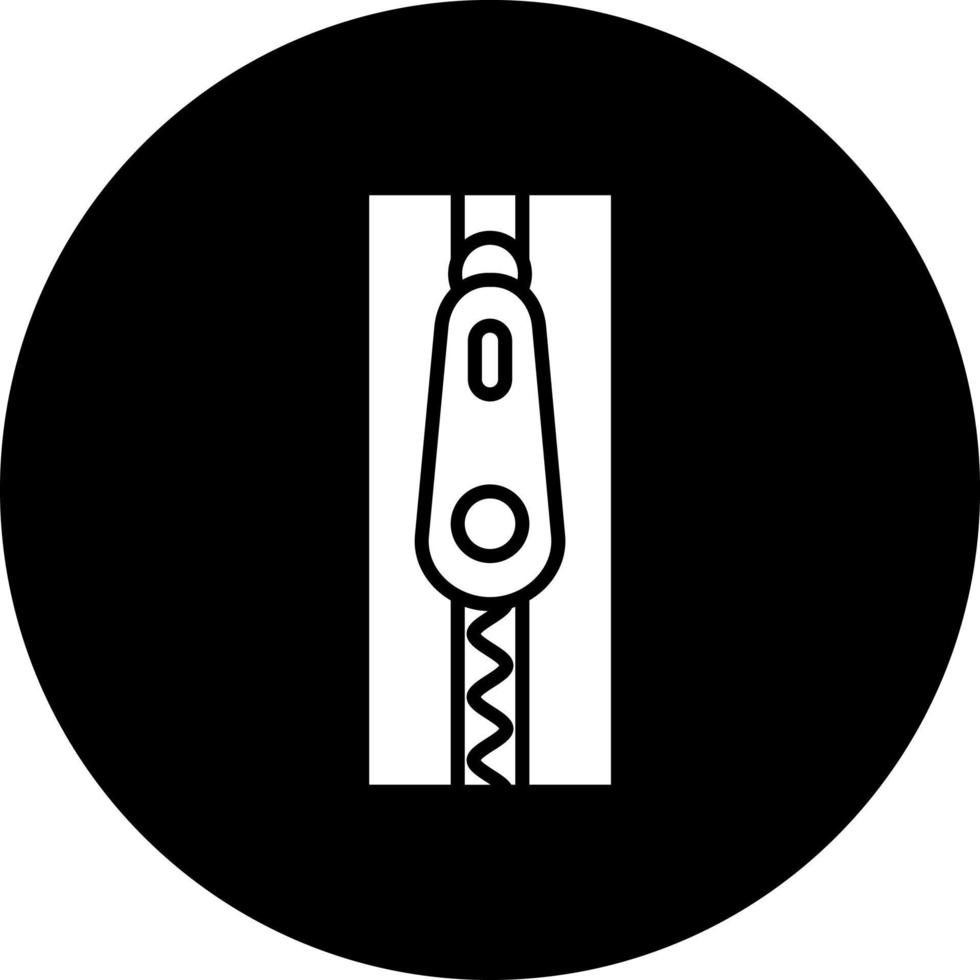 Zipper Vector Icon Style