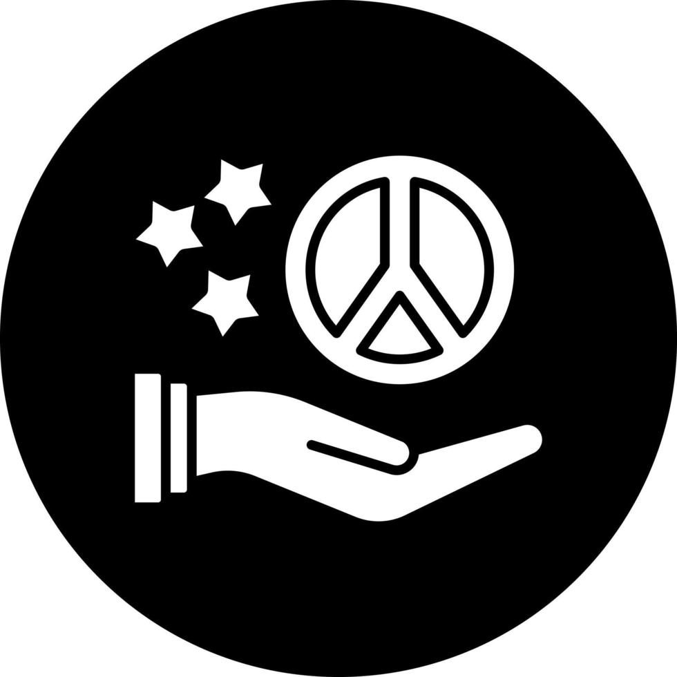 paz vector icono estilo