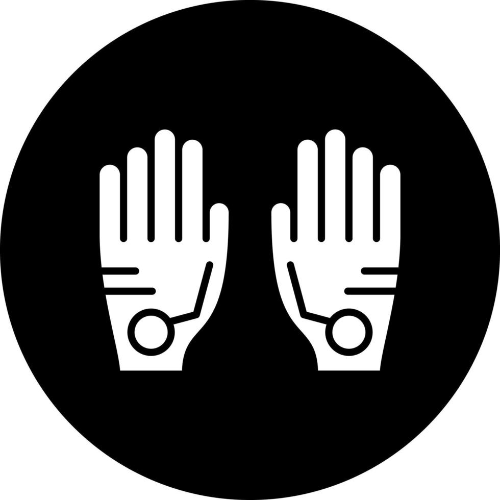 Wired Gloves Vector Icon Style