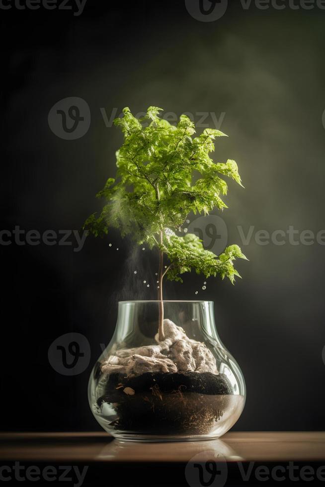 Greening for a Sustainable Future Reducing CO2 Emissions through Renewable Energy for a Healthier Ecology and a Cooler Planet on Earth Day photo