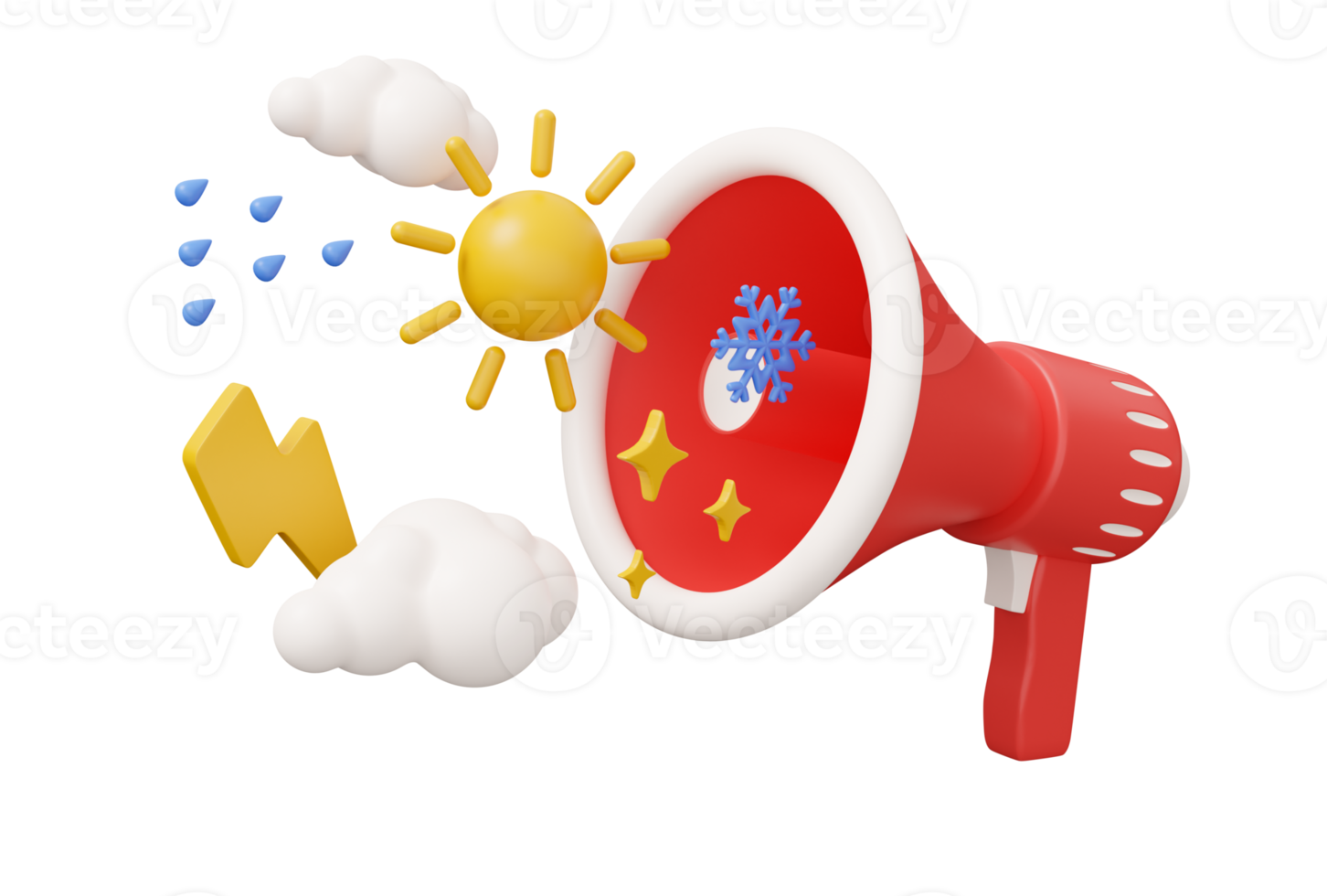 weather megaphone 3d png