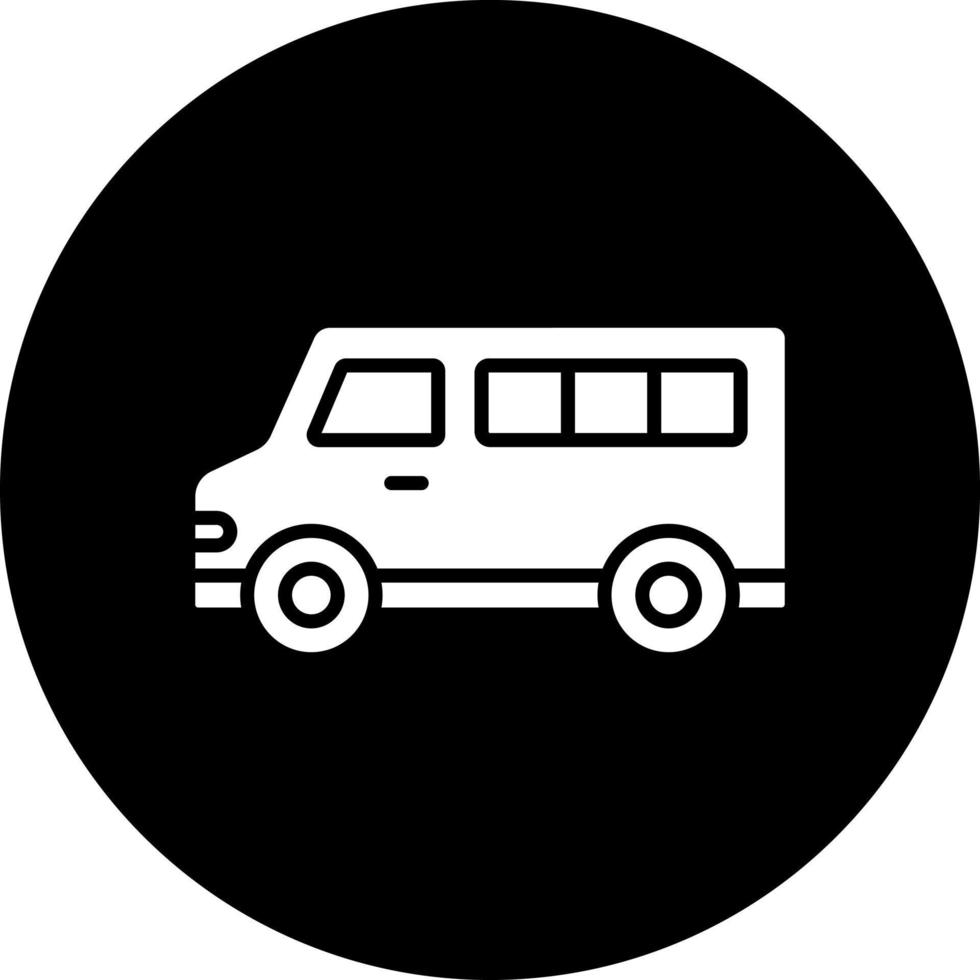 Minivan Vector Icon Style