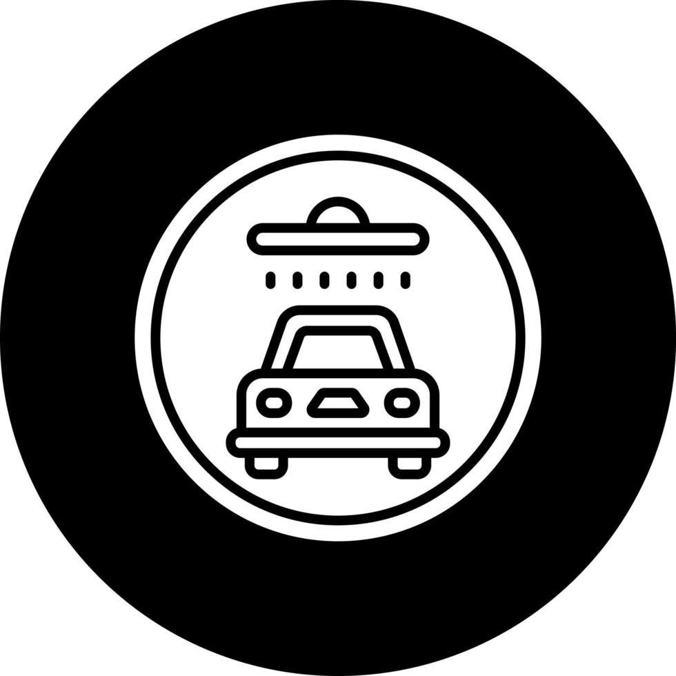 coche lavar firmar vector icono estilo