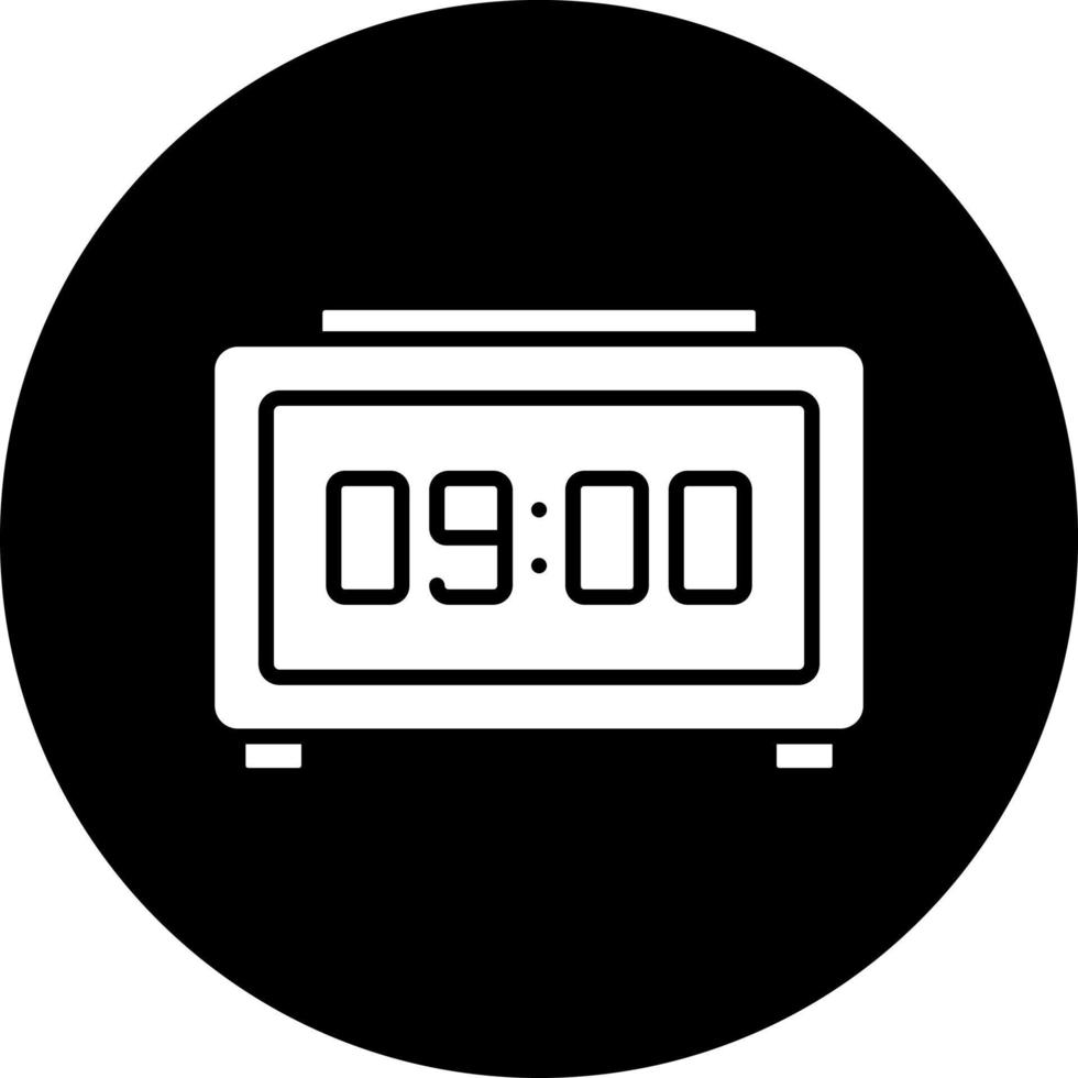 Digital Clock Vector Icon Style