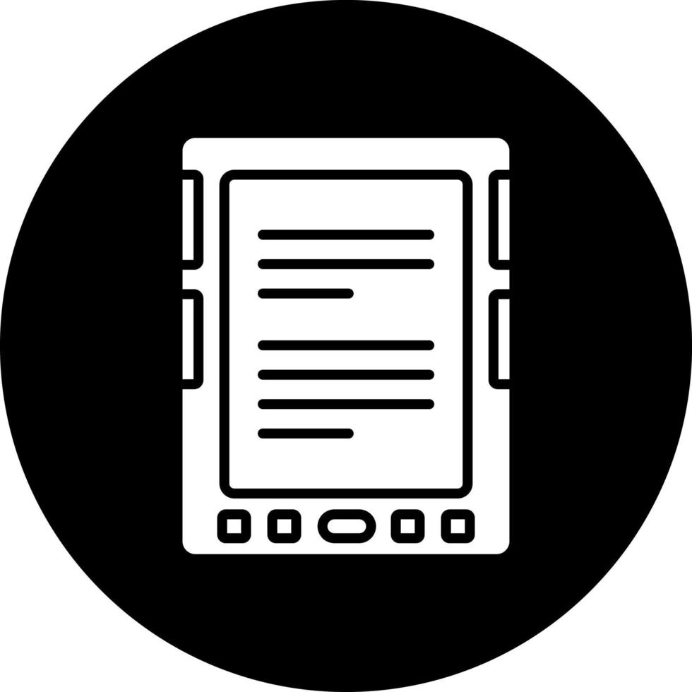 E Book Reader Vector Icon Style