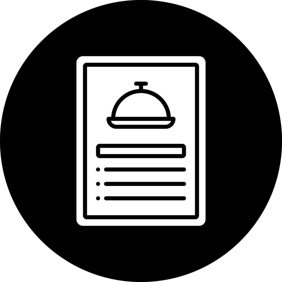 Daily Menu Vector Icon Style