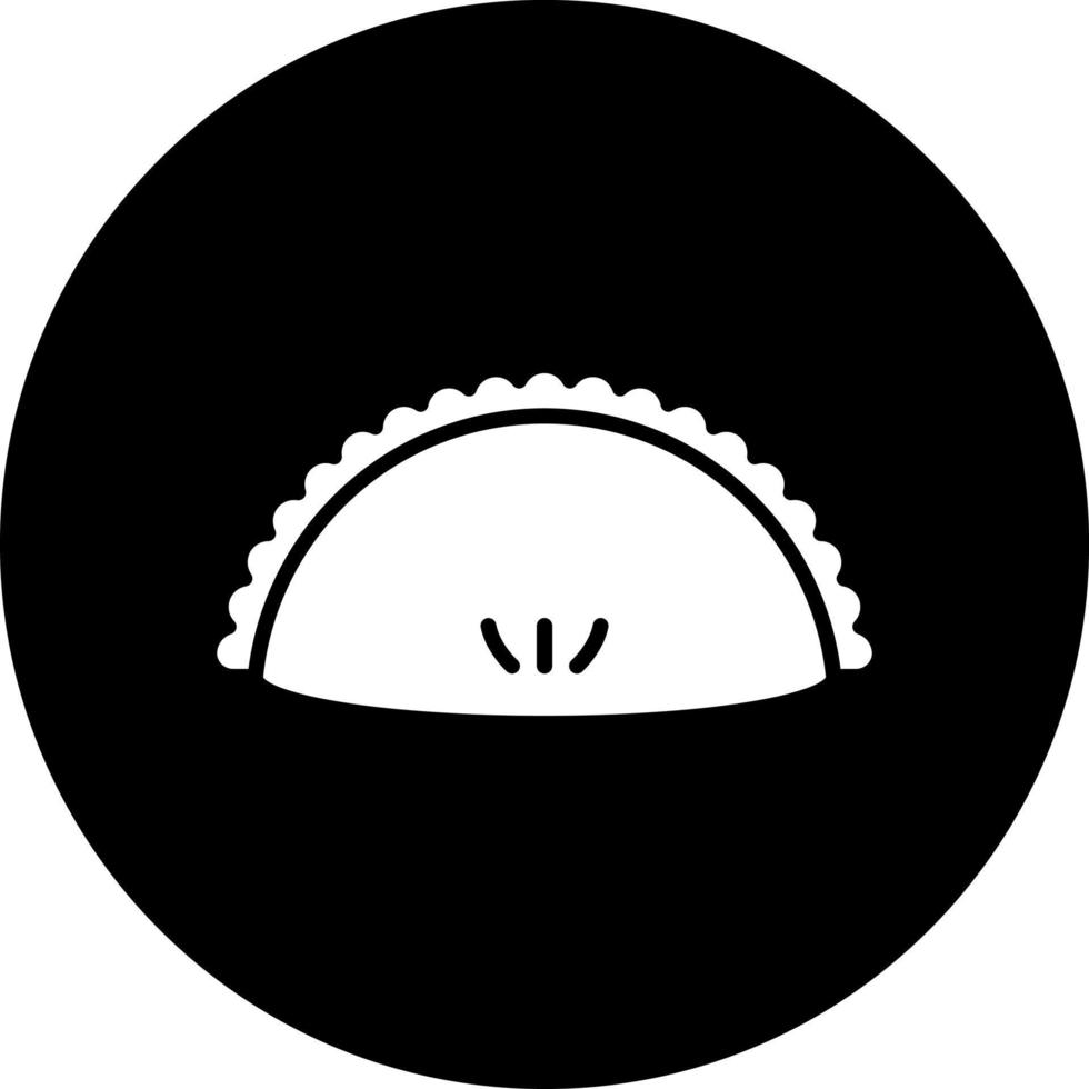 empanada vector icono estilo