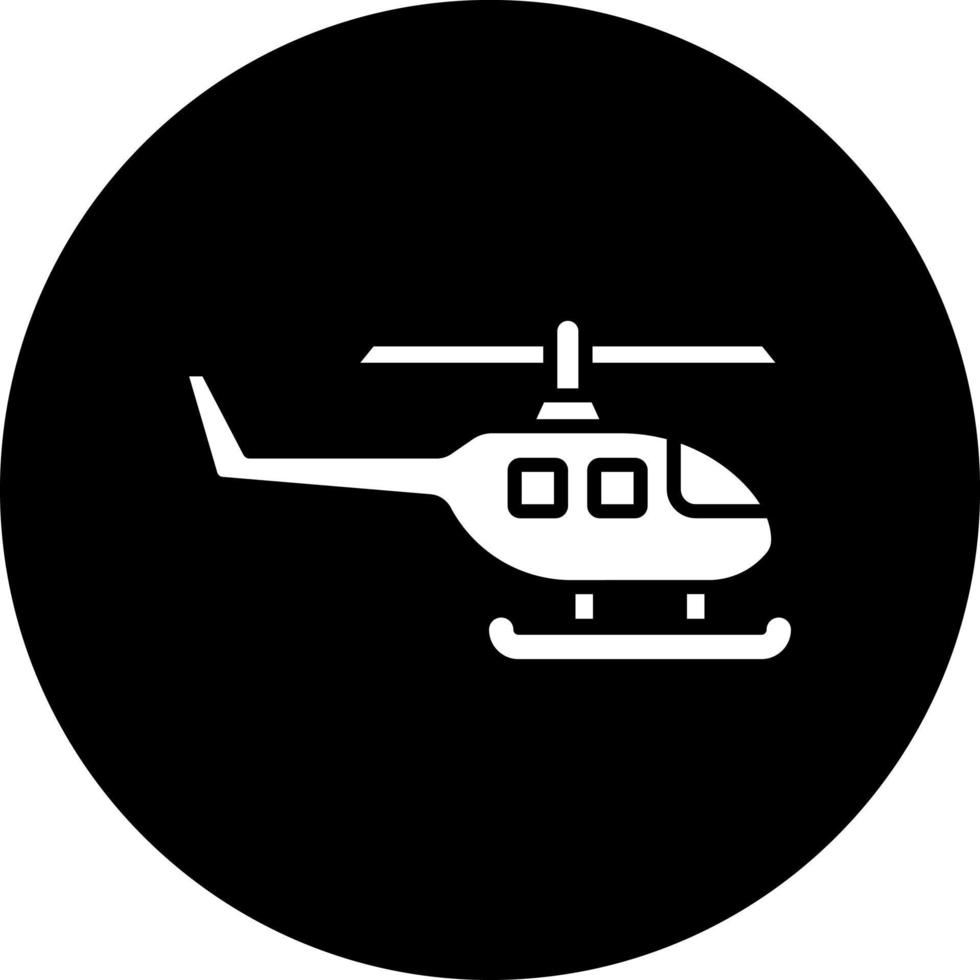 helicóptero vector icono estilo