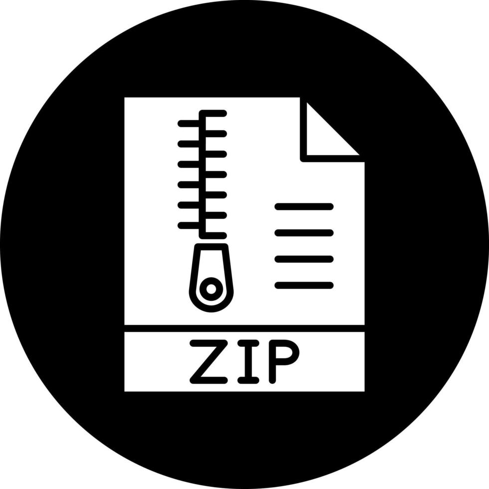 Zip File Vector Icon Style