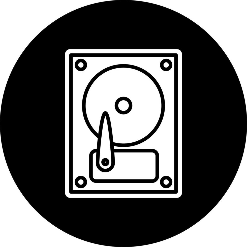 Hard Disk Vector Icon Style
